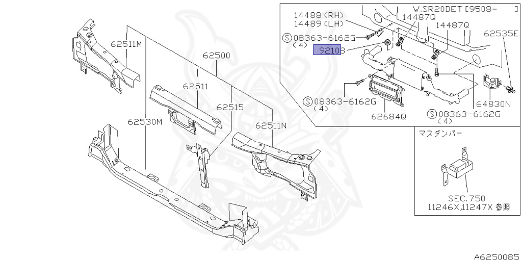 Nissan - Avenir - W10 - 1997 - SALUT/X - WAGON(W) - 4 WHEEL DRIVE(4WD) - AUTOMATIC TRANSMISSION(AT) - SR20DET