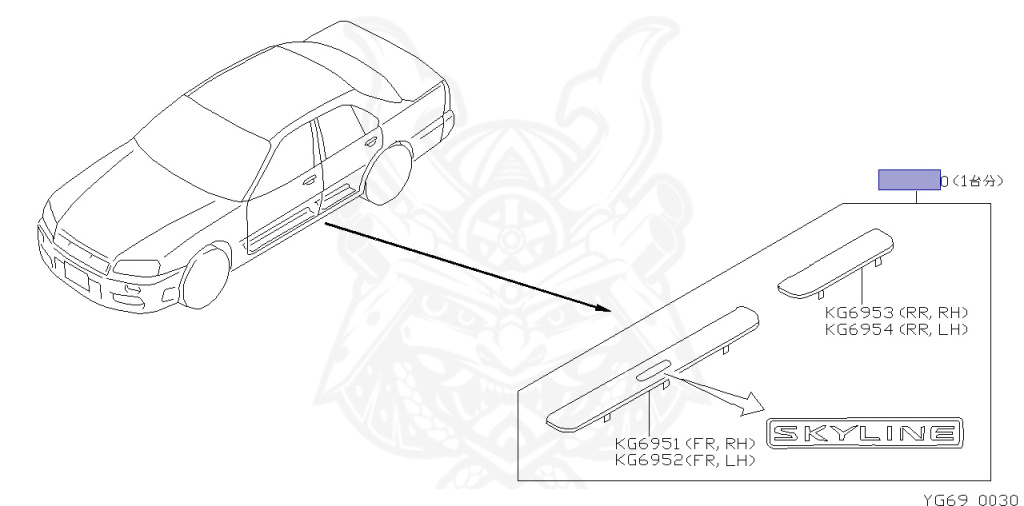 Nissan - Skyline - R34 25GT - ENR34 - 1999 - 25GT - 4 DOOR SEDAN(4S) - AUTOMATIC-FLOOR SHIFT(AT.F4) - No high-speed casters, 2-link drive (IRS.2WD) - RB25DE