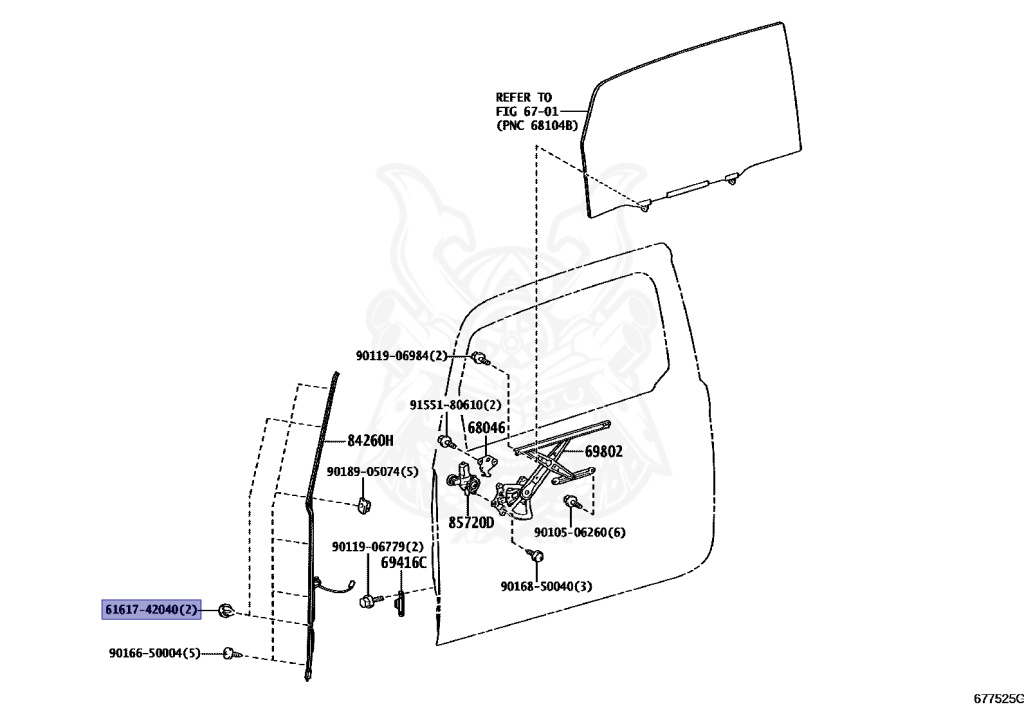 61617-42040 - Toyota - CLIP - Nengun Performance
