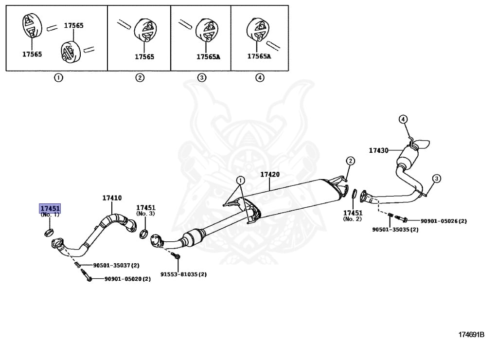n 90917-06078 - Toyota - EXHAUST PIPE GASKET - Nengun Performance