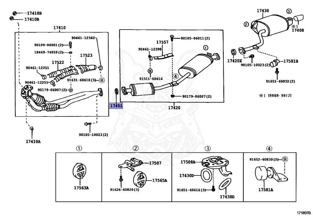 1PCS Exhaust pipe gasket gasket 90917-06078 9091706078 YANGMO-AUTO