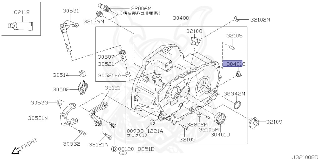 32858-M8003 - Nissan - SEAL, OIL STRIKING ROD - Nengun Performance