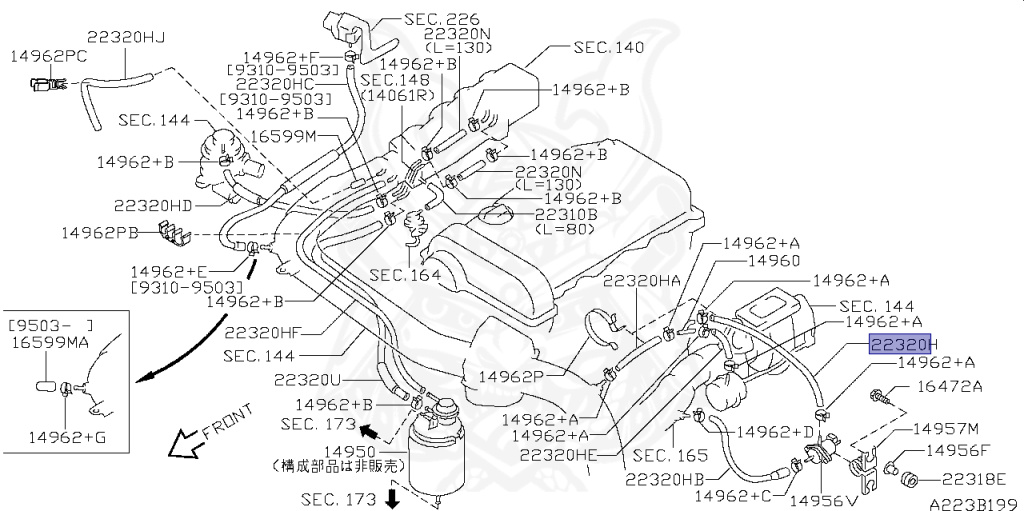 Nissan - Silvia - S14 - 1995 - KS - HARDTOP(K) - AUTOMATIC TRANSMISSION(AT) - FOUR WHEELS STEERING(4WS) - SR20DET