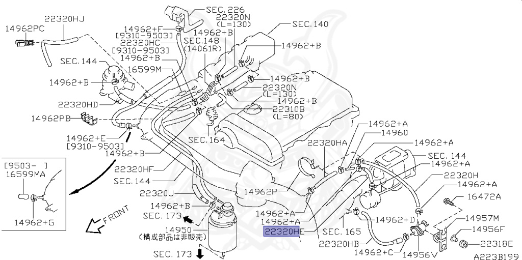 Nissan - Silvia - S14 - 1995 - KS - HARDTOP(K) - AUTOMATIC TRANSMISSION(AT) - FOUR WHEELS STEERING(4WS) - SR20DET