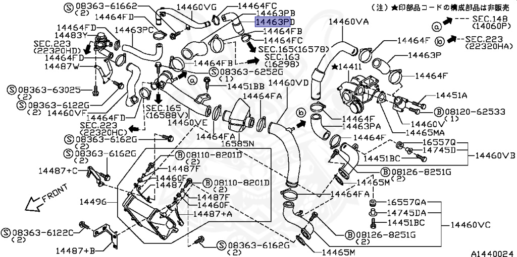 Nissan - Silvia - S14 - 1994 - KS - HARDTOP(K) - MANUAL TRANSMISSION(MT) - TWO WHEELS STEERING(2WS) - SR20DET