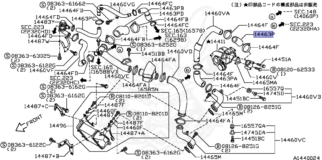 Nissan - Silvia - S14 - 1995 - KS - HARDTOP(K) - MANUAL TRANSMISSION(MT) - TWO WHEELS STEERING(2WS) - SR20DET