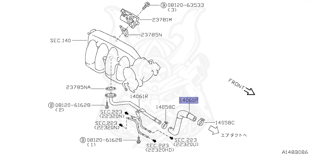 Nissan - Silvia - S14 - 1994 - KS - HARDTOP(K) - MANUAL TRANSMISSION(MT) - TWO WHEELS STEERING(2WS) - SR20DET
