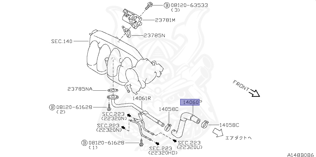 Nissan - Silvia - S14 - 1995 - KS - HARDTOP(K) - MANUAL TRANSMISSION(MT) - TWO WHEELS STEERING(2WS) - SR20DET
