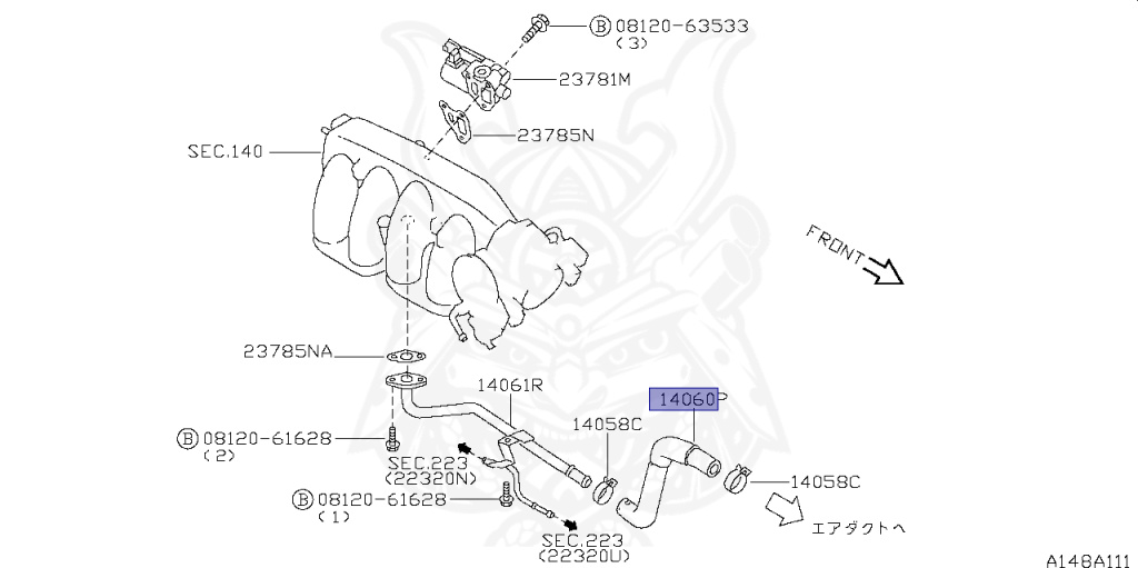 Nissan - Silvia - S14 - 1997 - JS - HARDTOP(K) - AUTOMATIC TRANSMISSION(AT) - TWO WHEELS STEERING(2WS) - SR20DE