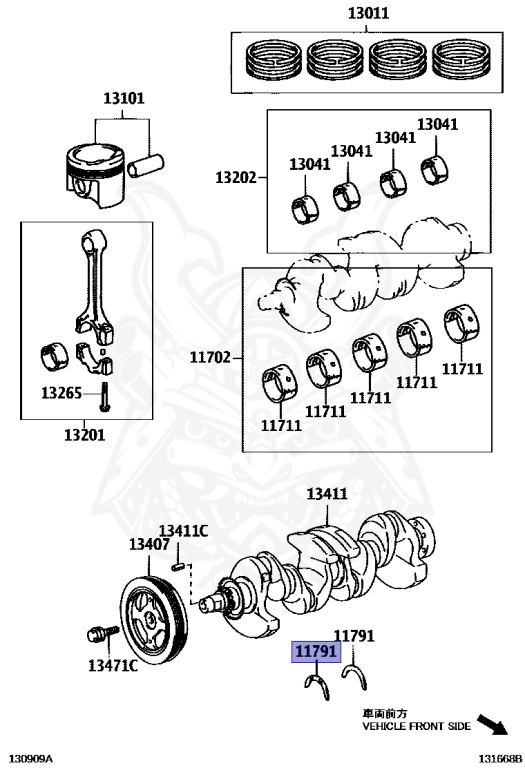 Toyota - Ractis - NCP120 - 2013 - L'EPICE - Variator - 1NZFE
