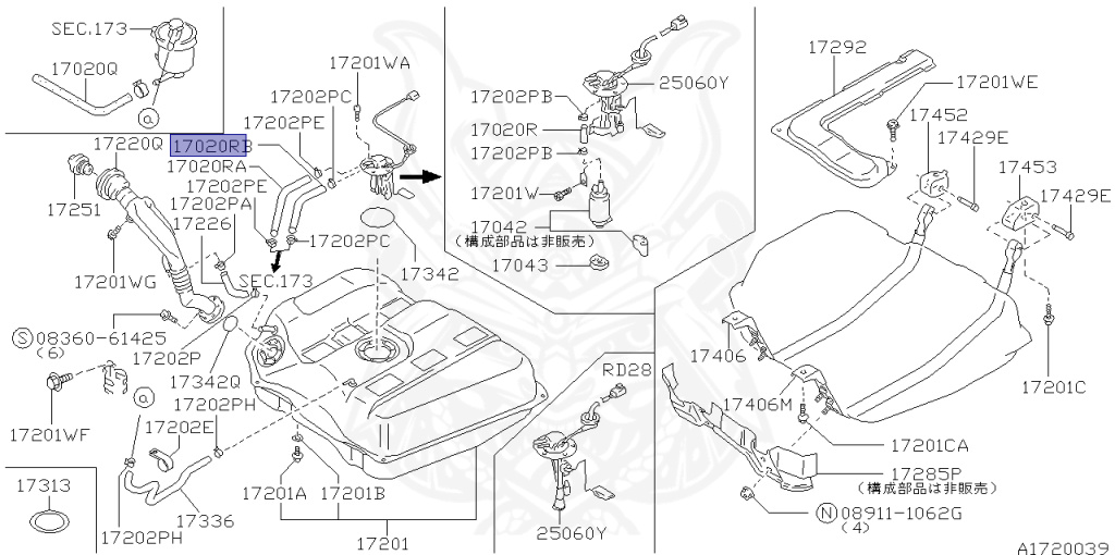Nissan - Laurel - C33 - 1992 - Medalist - HARDTOP(K) - 5 SPEED A/T(AT.F5) - IRS TYPE(IRS) - RB20E