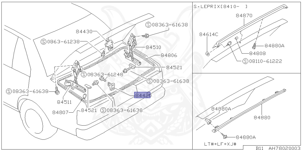 Nissan - Sunny - B11 - 1986 - XJ - SEDAN(S) - AUTOMATIC TRANSMISSION(AT) - CD17
