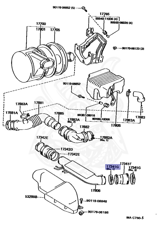Toyota - Crown - LS130 - 1990 - SUPER DELUXE - SEDAN - Manual - 2LT