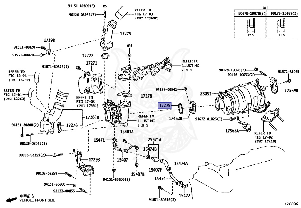 C 17279-11020 - Toyota - GASKET, TURBINE OUTLET ELBOW - Nengun