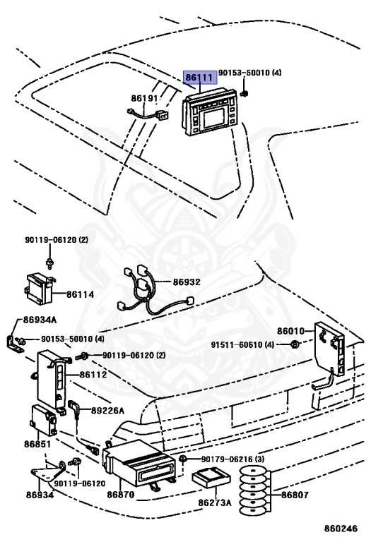 86111-50020 - Toyota - MULTI-DISPLAY - Nengun Performance
