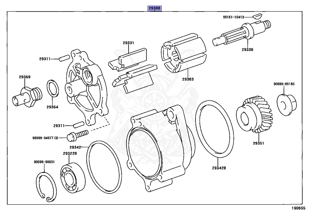 29300-17010 - Toyota - VACUUM PUMP ASSY - Nengun Performance