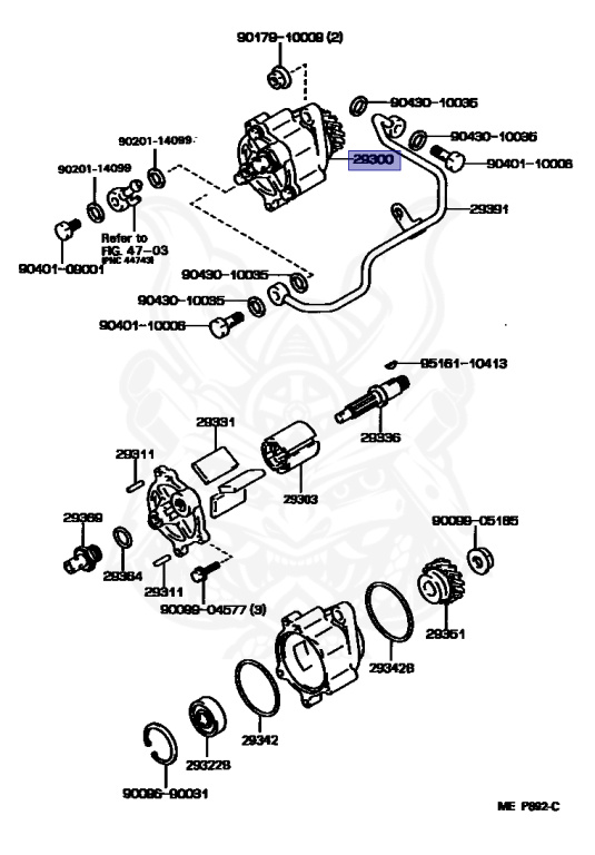 n 29300-17010 - Toyota - VACUUM PUMP ASSY - Nengun Performance