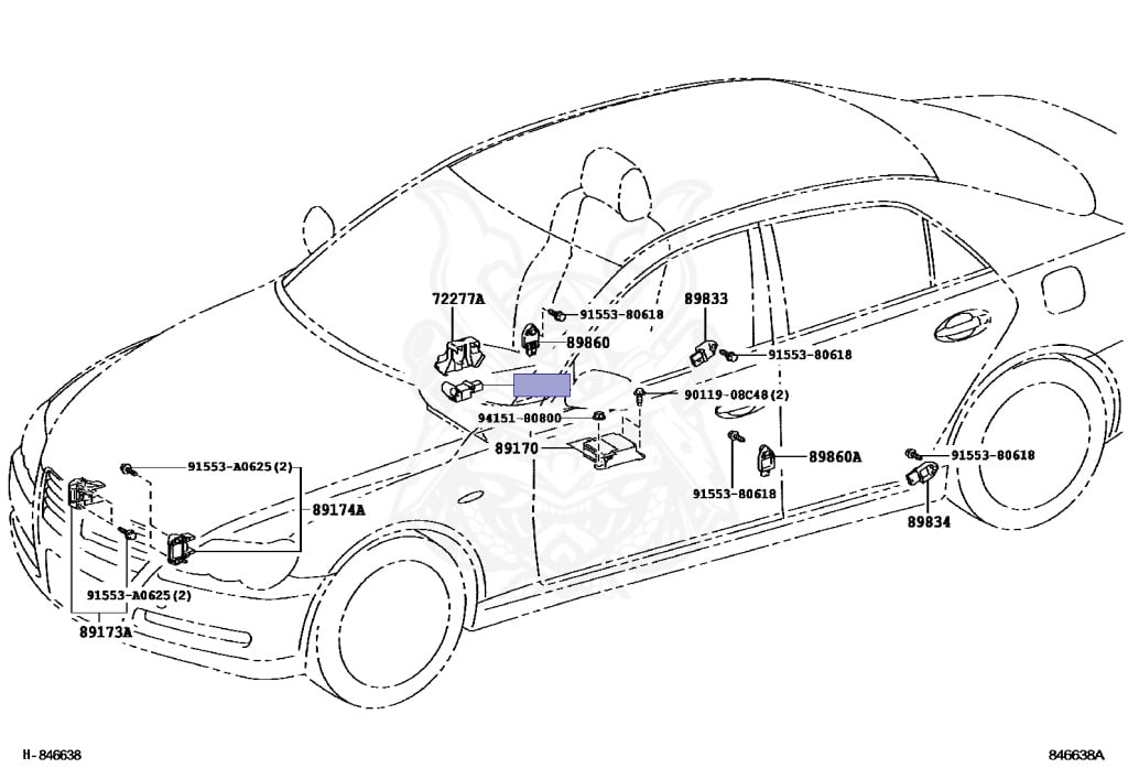 89178-33050 - Toyota - SENSOR, SEAT POSITION AIR BAG - Nengun