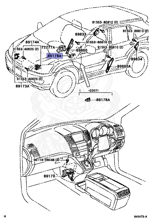 89178-33050 - Toyota - SENSOR, SEAT POSITION AIR BAG - Nengun