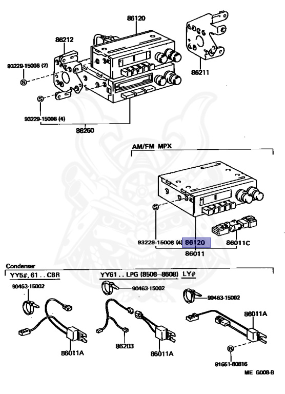 86120-16530 - Toyota - RADIO RECEIVER ASSY - Nengun Performance