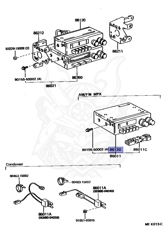 86120-16530 - Toyota - RADIO RECEIVER ASSY - Nengun Performance