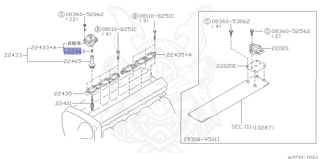 Nissan - Skyline - R33 GTS-t - ECR33 - 1996 - GTS25TM1 - 2 door hard top (2K) - 2 WHEEL DRIVE(2WD) - MANUAL TRANS 5-SPEED(MT.F5) - HICAS - RB25DET