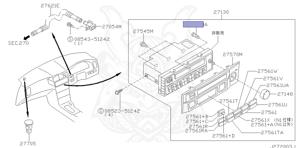 Nissan - Skyline - R34 25GT - ENR34 - 2000 - 25GT - 4 DOOR SEDAN(4S) - AUTOMATIC-FLOOR SHIFT(AT.F4) - High-speed 2-link (IRS.2WD) - RB25DE