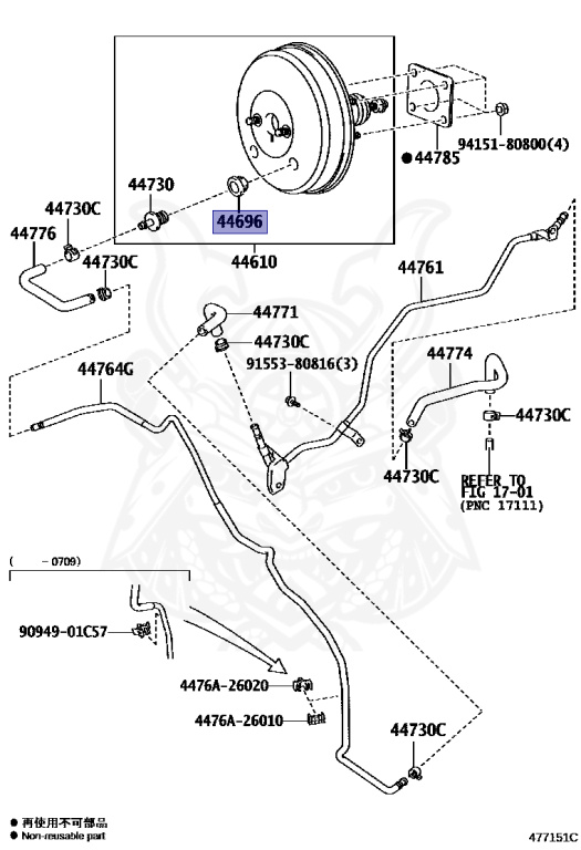 90480-24015 - Toyota - GROMMET, CHECK VALVE - Nengun Performance