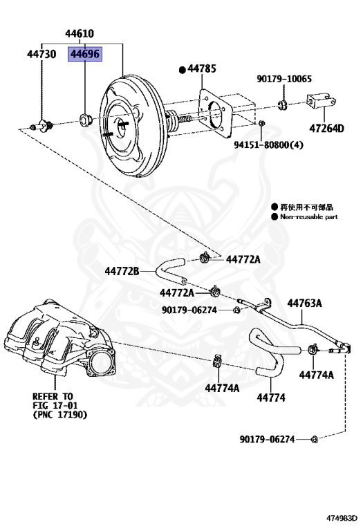 90480-24015 - Toyota - GROMMET, CHECK VALVE - Nengun Performance