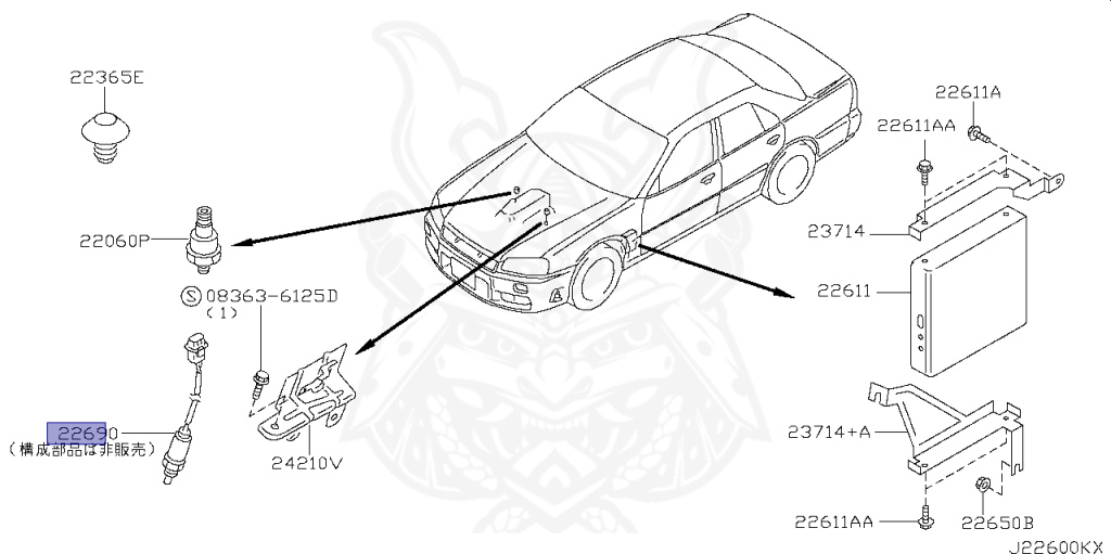 Nissan - Skyline - R34 GT - HR34 - 2000 - 20GT - 4 DOOR SEDAN(4S) - AUTOMATIC-FLOOR SHIFT(AT.F4) - High cast, 2-link (IRS.2WD) - RB20DE