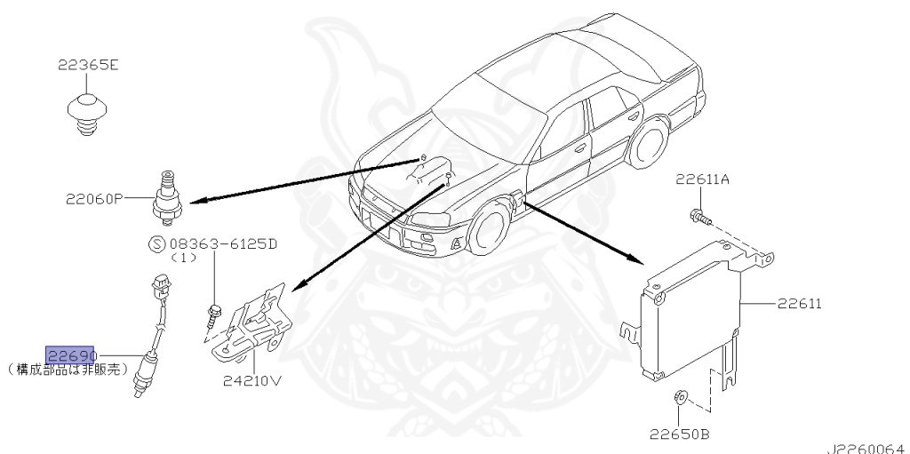 Nissan - Skyline - R34 25GT - ENR34 - 2000 - 25GT - 4 DOOR SEDAN(4S) - AUTOMATIC-FLOOR SHIFT(AT.F4) - High cast, 2-link (IRS.2WD) - RB25DE