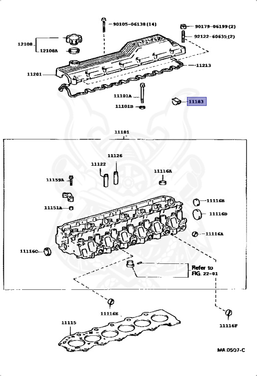 11183-54011 - Toyota - PLUG, SEMICIRCULAR - Nengun Performance
