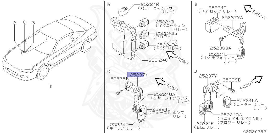 Nissan - Silvia - S15 - 1999 - SEDAN - HARDTOP(K) - AUTOMATIC-FLOOR SHIFT(AT.F4) - TWO WHEELS STEERING(2WS) - SR20DE