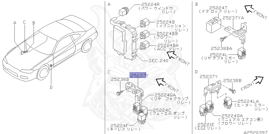 Nissan - Silvia - S15 - 2001 - SPEC R - HARDTOP(K) - MANUAL MISSION 6-SPEED(MT.F6) - TWO WHEELS STEERING(2WS) - SR20DET