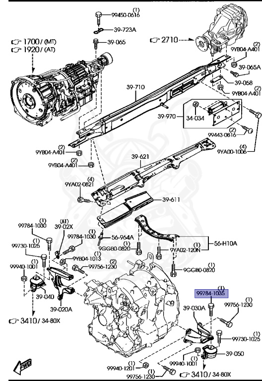 9978-41-035 - Mazda - SHAFT BOLT - Nengun Performance