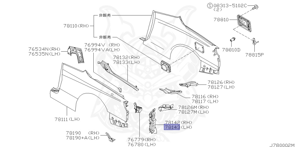 Nissan - Silvia - S15 - 2002 - SPEC R - HARDTOP(K) - AUTOMATIC-FLOOR SHIFT(AT.F4) - TWO WHEELS STEERING(2WS) - SR20DET