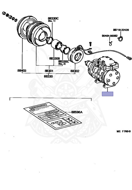 88320-17070 - Toyota - Compressor Assy, Cooler - Nengun Performance