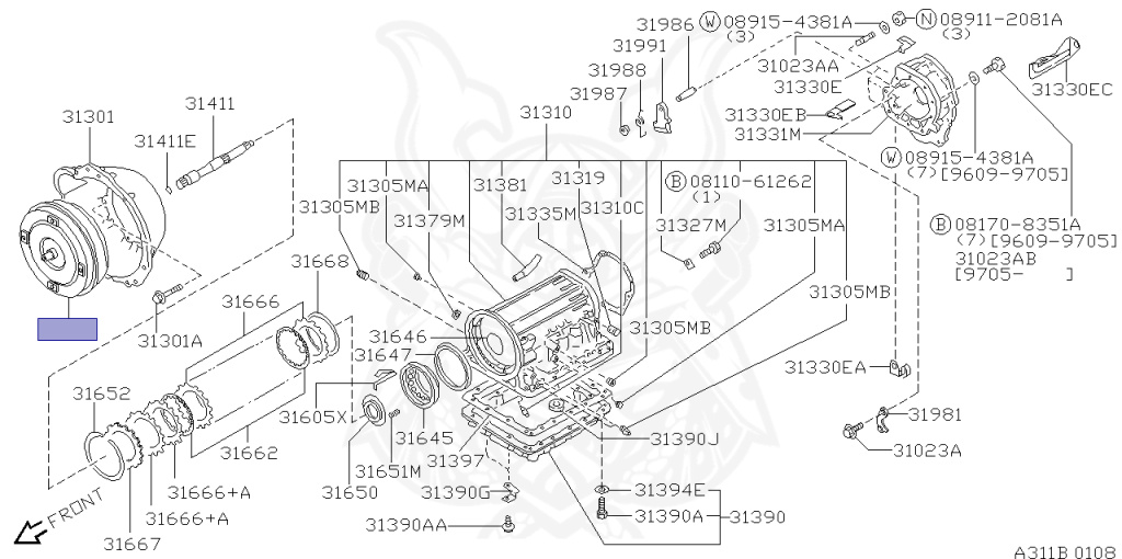 31100-43X11 - Nissan - TORQUE CONVERTER ASSEMBLY - Nengun Performance
