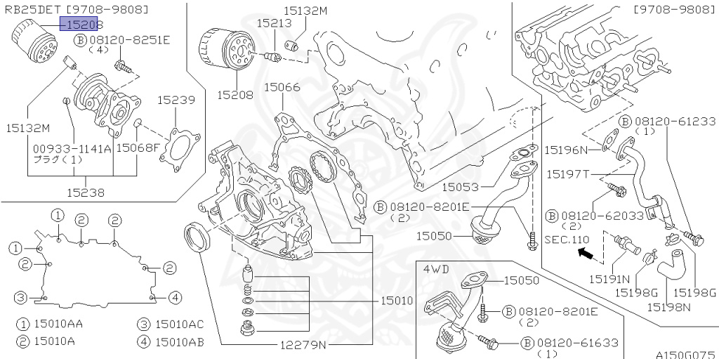 Nissan - Stagea - WC34 - 1998 - RS-FOUR S - WAGON(W) - 4 WHEEL DRIVE(4WD) - MANUAL TRANSMISSION(MT) - RB25DET