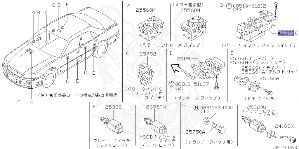 Nissan - Skyline - R34 25GTT - ER34 - 2002 - 25GT TURBO - 4 DOOR SEDAN(4S) - MANUAL TRANS 5-SPEED(MT.F5) - Hi-Cas 2-Link (HI.2WD) - RB25DET