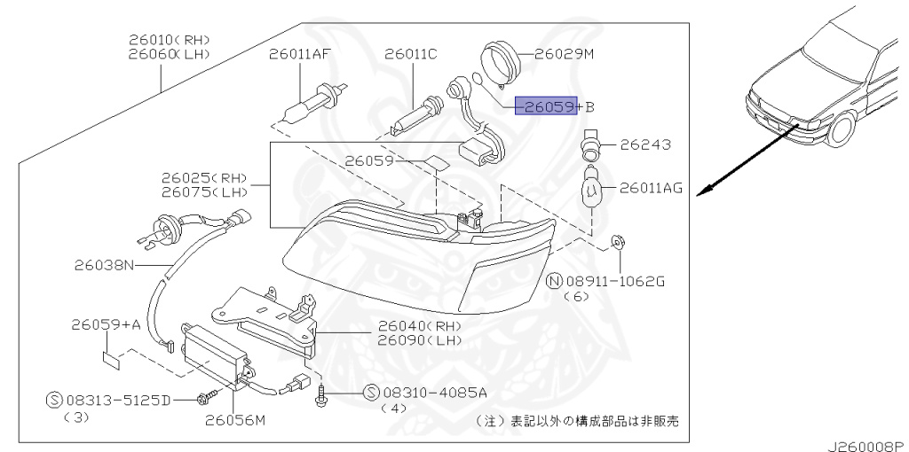 Nissan - Laurel - C35 - 2000 - Club S - HARDTOP(K) - 2 WHEEL DRIVE(2WD) - AUTOMATIC TRANSMISSION(AT) - IRS TYPE(IRS) - RB25DE