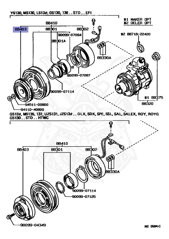 Toyota - Crown - LS130 - 1989 - DLX TYPE - SEDAN - Manual - 2L