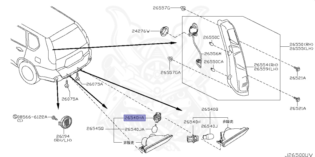 Nissan - X-Trail - T31 - 2012 - X/XTT/GT Grade - WAGON(W) - 2 WHEEL DRIVE(2WD) - CVT(CVT) - MR20DE