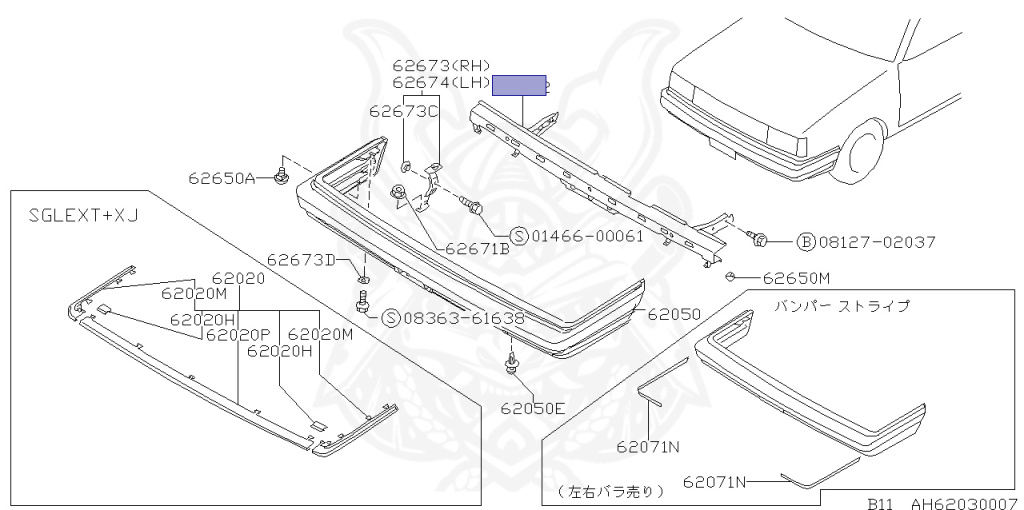 Nissan - Sunny - B11 - 1984 - GL TYPE - SEDAN(S) - AUTOMATIC TRANSMISSION(AT) - E15S