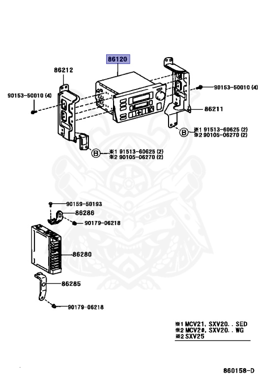 86120-14860 - Toyota - RADIO RECEIVER ASSY - Nengun Performance