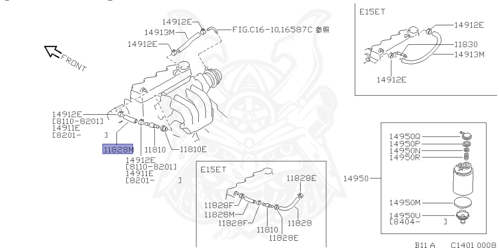Nissan - Sunny - B11 - 1986 - XJE - SEDAN(S) - 5 SPEED MANUAL TRANS(F5) - E15E