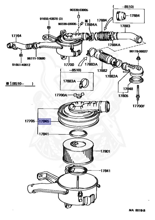 17845-61011 - Toyota - Gasket, Air Cleaner Cap - Nengun Performance