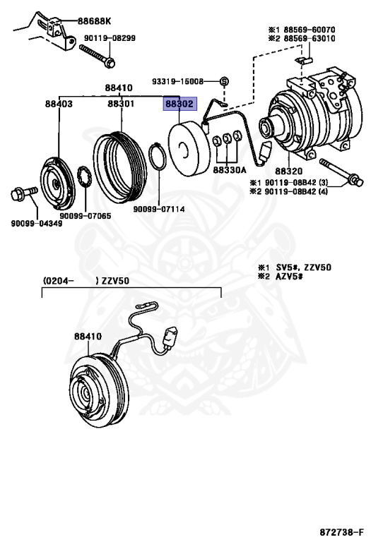 Toyota - Vista - SV50G - 2001 - ARDEO 200 G TYPE - WAGON - 3SFSE