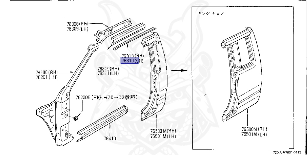 Nissan - Datsun - 720 - 1982 - DELUXE TYPE - Temporary Track (TL) - 4 WHEEL DRIVE(4WD) - 5 SPEED MANUAL TRANS(F5) - SD22