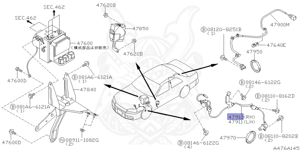 Nissan - Skyline - R34 25GT - ENR34 - 1998 - 25GT - 2-door hardtop (2K) - AUTOMATIC-FLOOR SHIFT(AT.F4) - High-speed 2-link (IRS.2WD) - RB25DE